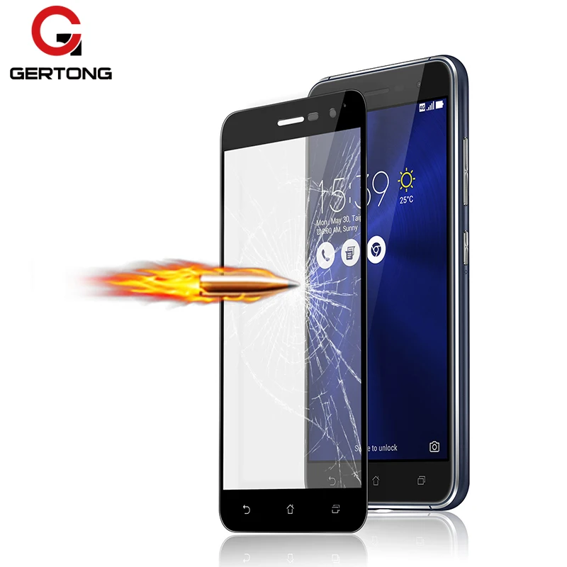 

GerTong Full Cover Screen Protector Glass For ASUS Zenfone 3 ZE552KL Max ZC520TL ZC521TL ZE553KL ZE520KL ZC551KL ZC553KL ZB501KL