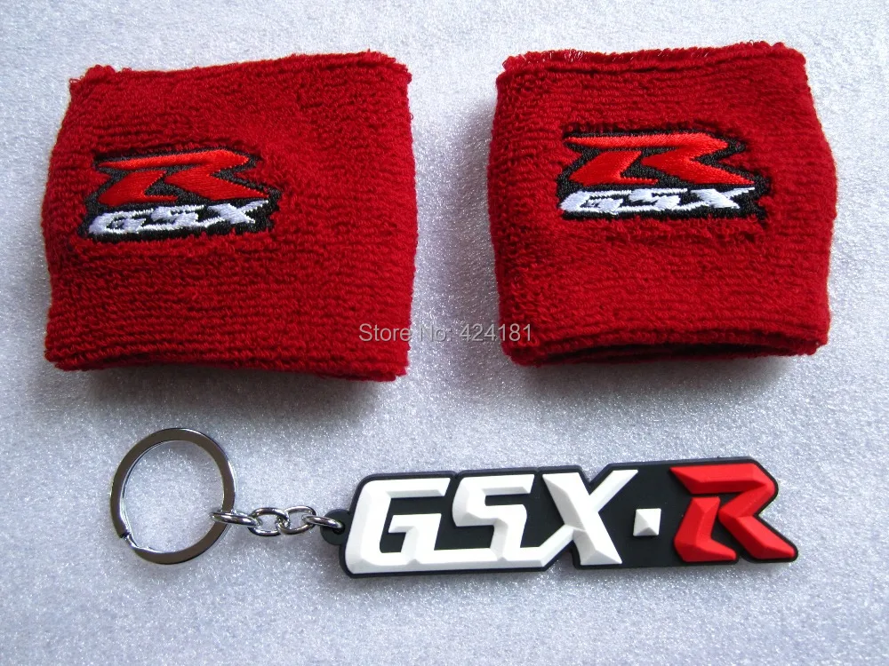 RED Motorcycle Brake Clutch Reservoir Sock Oil Fluid Tank Cover Sleeve