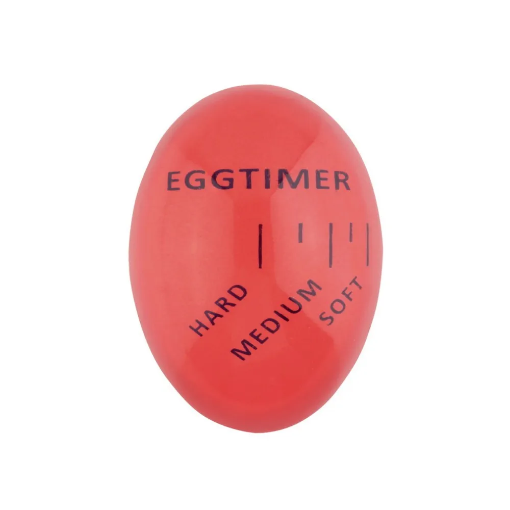 1 шт. яйцо идеальный цвет таймер с изменяющимся вкусным мягким твердым вареным яйцом для приготовления пищи кухня Экологичная Смола таймер для яиц красный