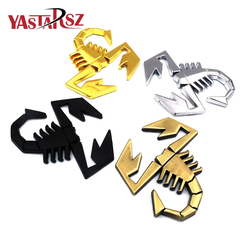 3D 3M Car Metal Adhesive Badge Emblem logo Decal Sticker scorpion For All font b Fiat