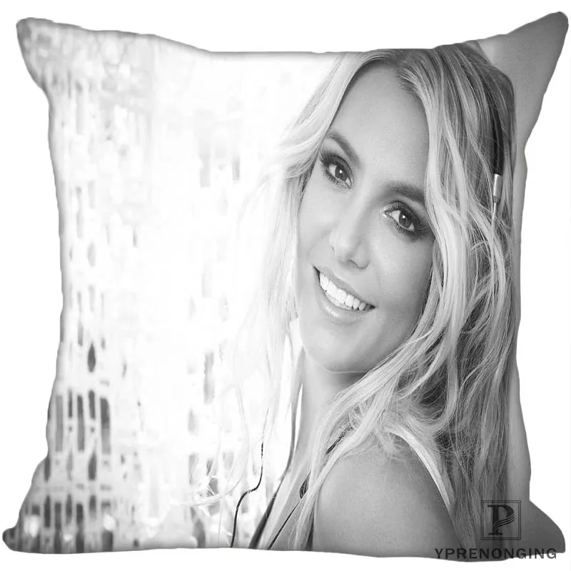 Изготовленная на заказ Наволочка Britney Pretty девушки Спирс квадратная молния Подушка Cover35X35, 40x40,45x45 см(одна сторона) 180522-01-11 - Цвет: Square Pillowcases