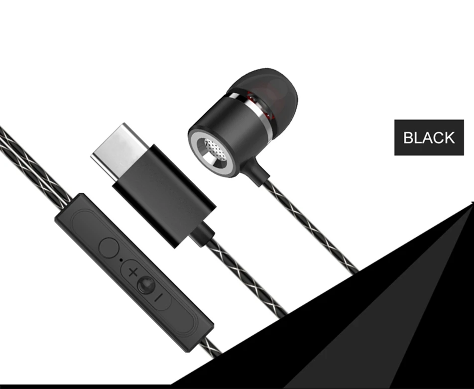 WhaY For Leeco Usb Type-c Earphone with Microphone Hifi In Ear Type c Earphones for Letv LeEco Le 2 Pro Max 2 Phone Headphones (17)