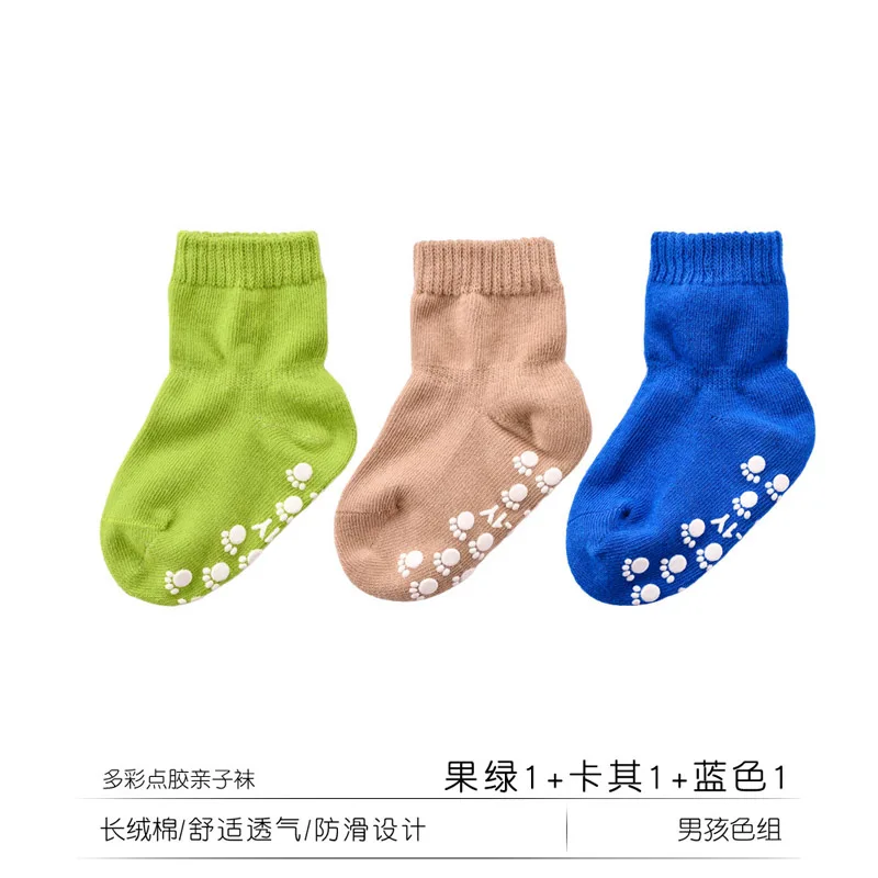 3 пары, новые мягкие хлопковые носки для мальчиков и девочек Симпатичные детские носки для маленьких мальчиков и девочек, стильные носки для От 0 до 5 лет и родителей - Цвет: baby boys