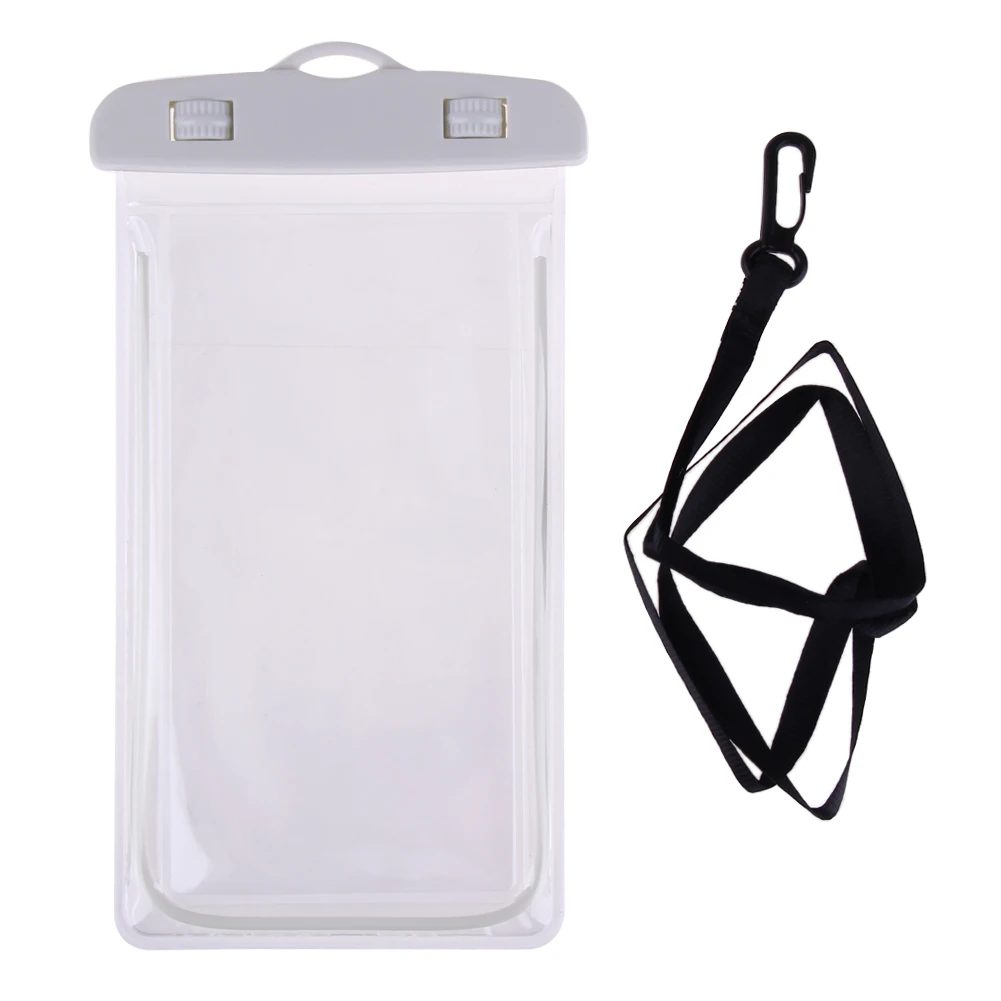 Sealing Waterproof Phone Bags Beach Dry Swimming Bag Case Cover Camping Skiing Holder For Cell Phone 3.5-6Inch - Цвет: Белый цвет