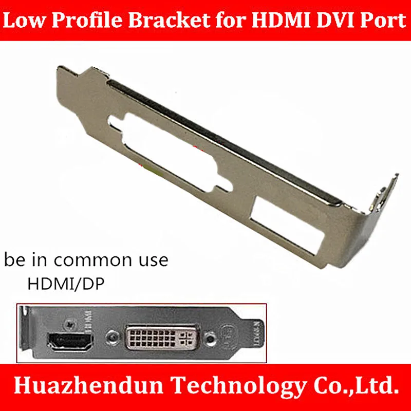 

DEBROGLIE 20PCS Low Profile Bracket Adapter HDMI DVI Port baffle For Half Height Graphic Video Card