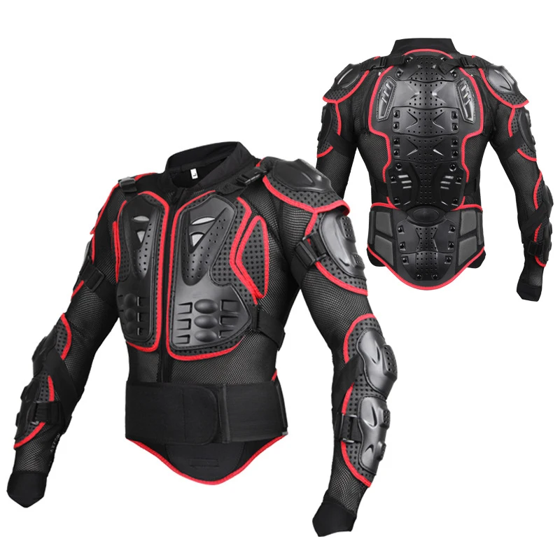 

Motorcycle Racing Full Body Protective Adjustable Elastic Armor Jacket Motocross Racing Skiing Skating Protector Gear Men