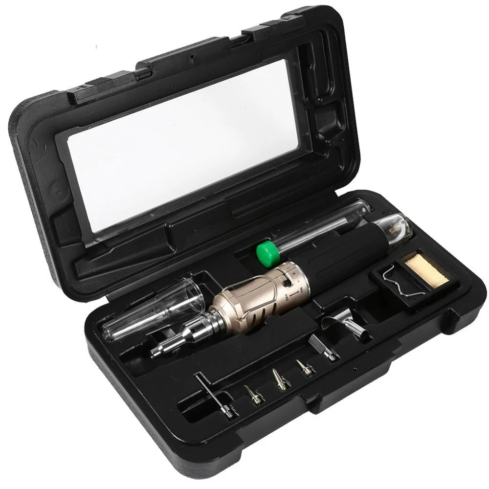 

10 In 1 Portable Tool Kit Professional Automatic Soldering Iron Set Welding Kit Torch Tool Flame Gun Welding Equipment