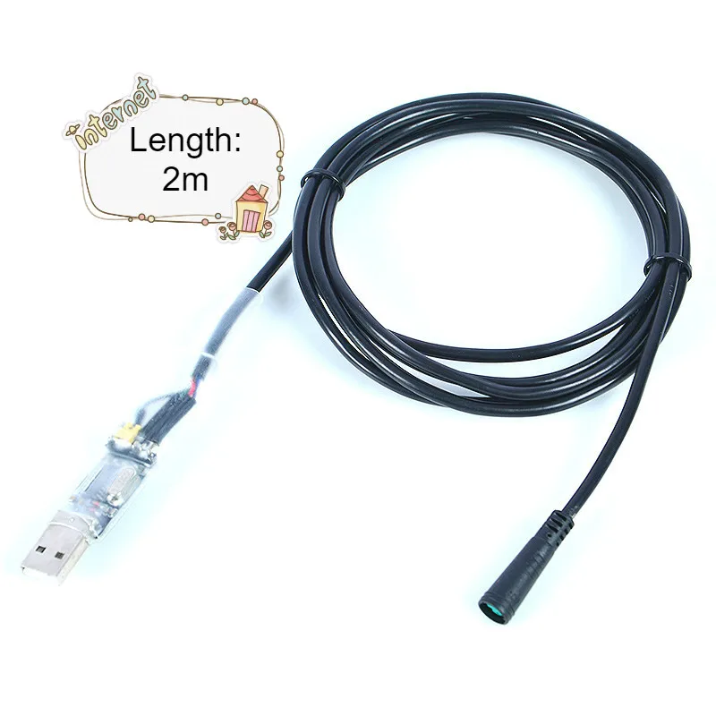 Discount Bafang USB Programming Length 2M Cable for 8fun / BBS01B BBS02B BBSHD Mid Drive / Center Electric Bike Motor Programmed Cable 0 Discount Bafang USB Programming Length 2M Cable for 8fun / BBS01B BBS02B BBSHD Mid Drive / Center Electric Bike Motor Programmed Cable 0