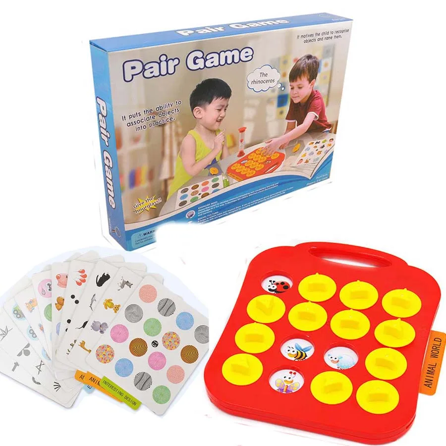 Kids Memory Training Matching Pair Game Early Education Parent child Interaction Concentration
