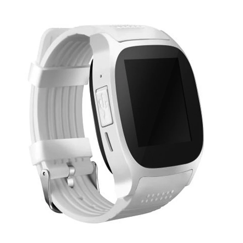 Bluetooth Смарт часы Smartwatch T8 Android телефонный звонок Relogio 2G GSM SIM TF карта камера для iPhone samsung HUAWEI PK DZ09 - Цвет: Белый