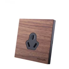 Деревянная старинная поверхности настенная розетка 86 стиль 16A 110 V-250 V кондиционер розетка