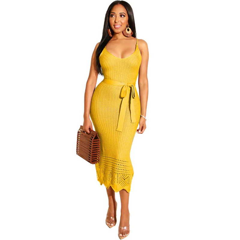 calf length bodycon dress