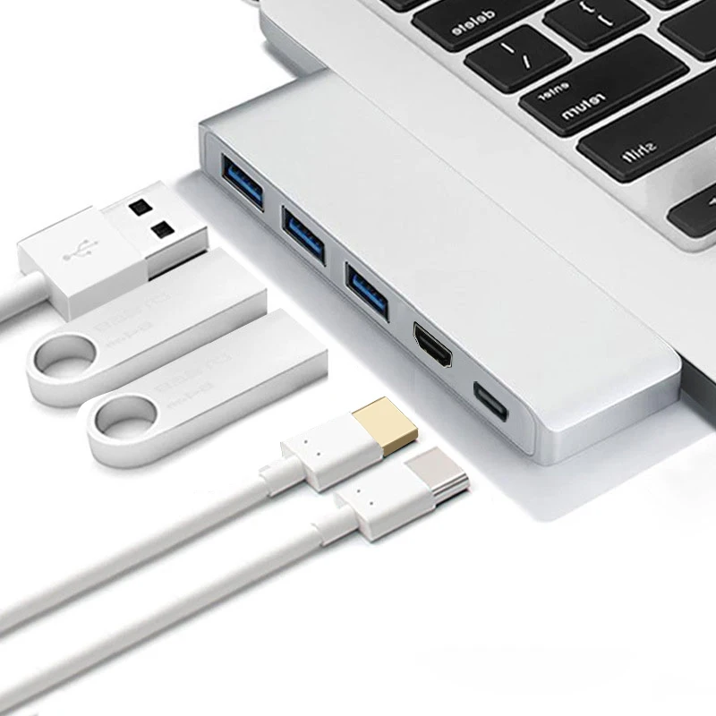 Mosible USB C концентратор к HDMI 4k Thunderbolt 3 адаптер с PD концентратор 3,0 Для Macbook Pro / type-c Интерфейс