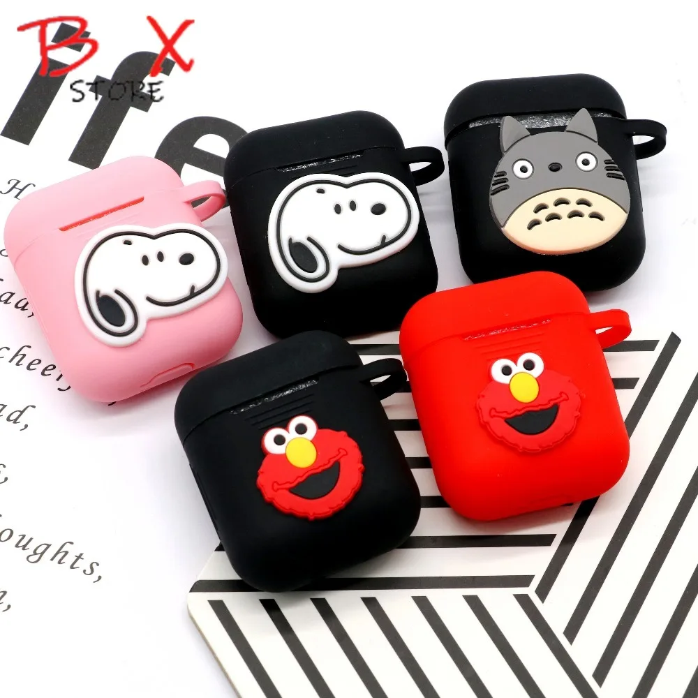 

Cute Cartoon Bluetooth Wireless Earphone Case For Apple AirPods 2 Silicone Charging Headphones Case for Airpods Protective Cover