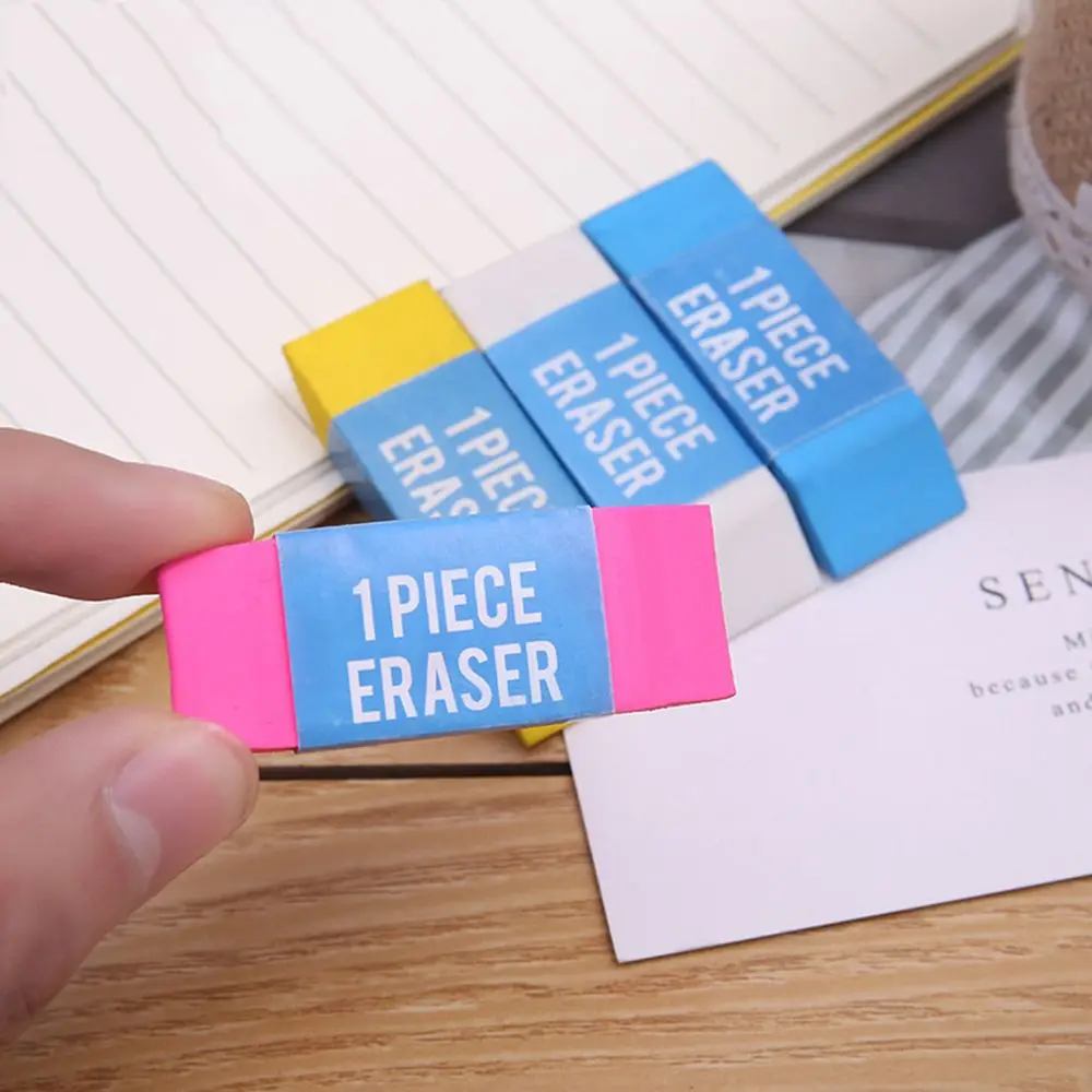 

1PCS New Creative Stationery Supplies Kawaii Cartoon Pencil Erasers for Office School Kids Prize Writing Drawing Student Gift