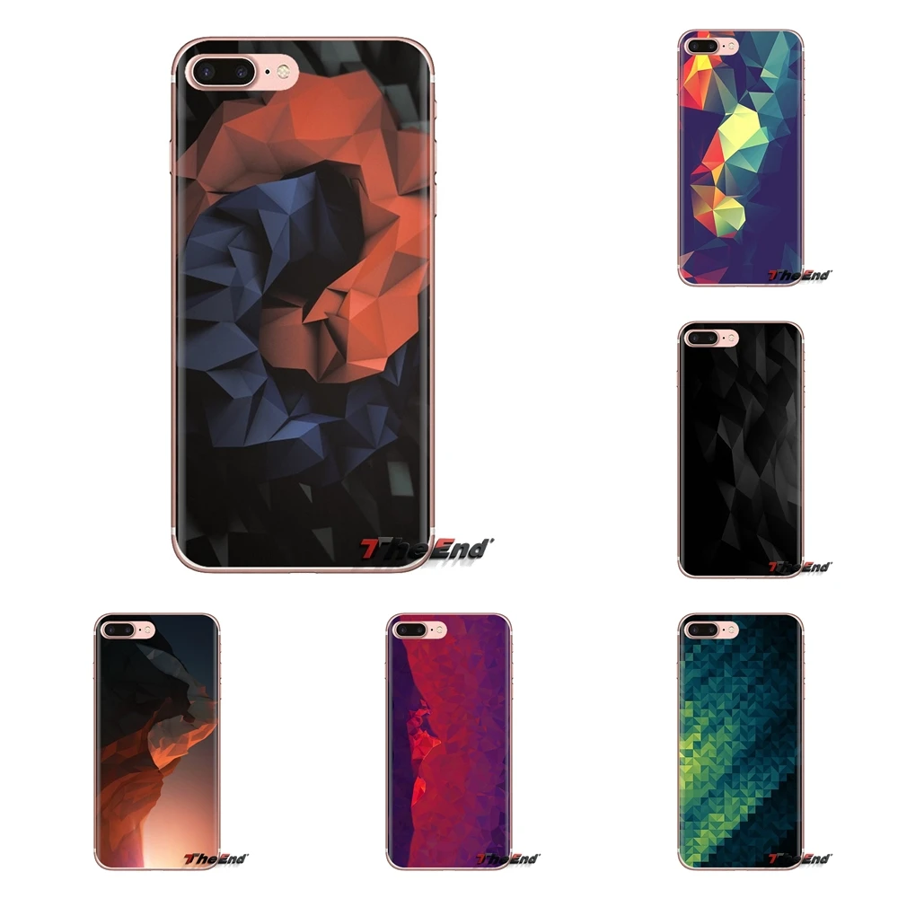 TPU Cases For Sony Xperia Z Z1 Z2 Z3 Z5 compact M2 M4 M5 C4 E3 T3 XA Huawei Mate 7 8 Y3II Polygon ART Graphic design inspiration |