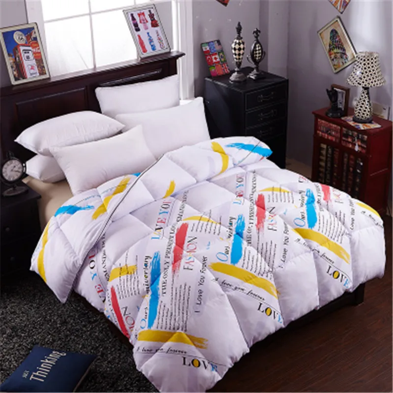 King Queen Full size Color stripe style Wool Duvet Comforter Doona