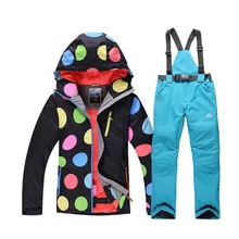 HOT!Skiing Suit Women SNOW Pants And Jackets Winter Waterproof Sport Snow Jacket pants girl Snowboard good quality Free Shipping