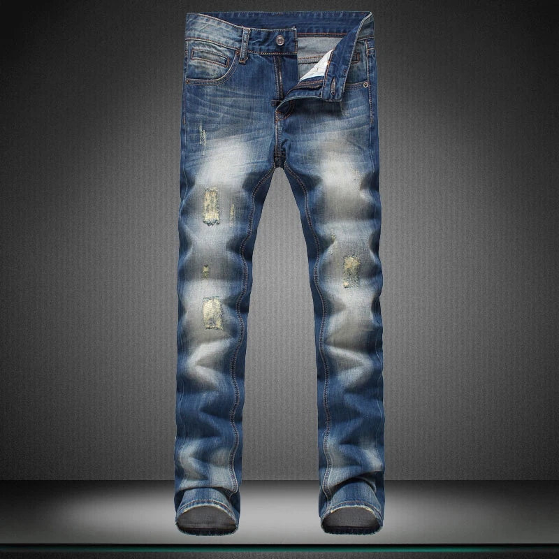 Show thin Small straight canister man s jeans Casual pants men brand pants straight trousers new