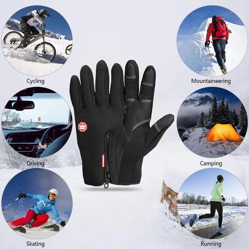 

Winter Warm Soft Gloves Touch Screen Gloves Winter Sports Texting Fleece Gloves Hiking Skiing Mountaineering Cycling Gloves