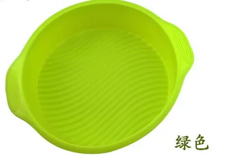 

by dhl 100pcs practical 9 inch DlY Round Shape 3D Silicone Cake Mold Baking Tools Bakeware Maker Mold Tray Baking