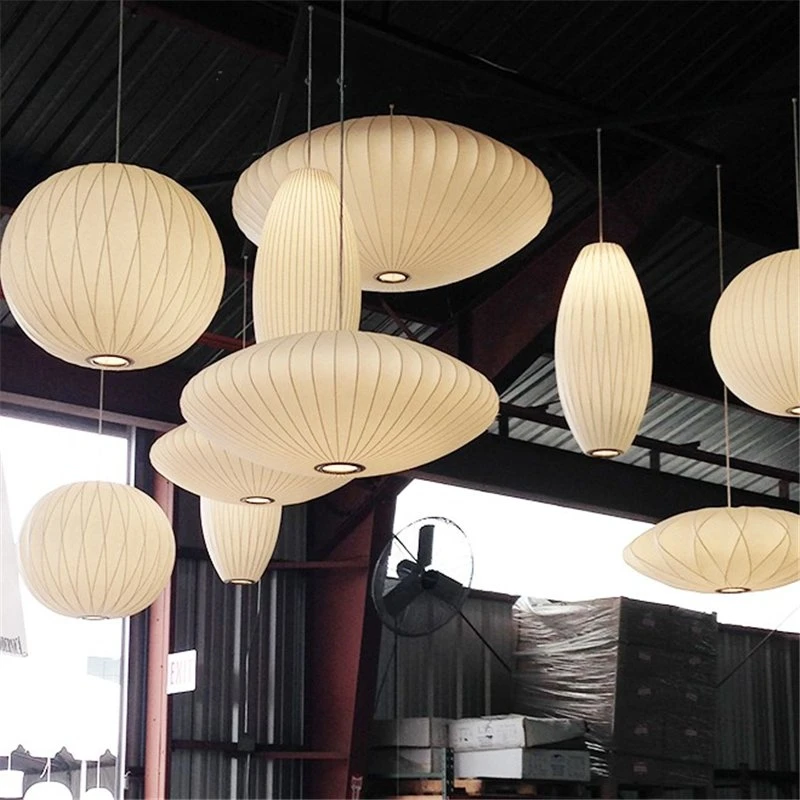 

Japanese Silk Led Pendant Lamp Staircase Danish Dining Room Bar Clothing Shop Restaurant Tatami Lustre Home Decor Pendent Lights