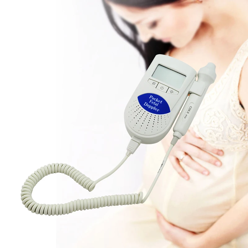 

Fetal Doppler with LCD Display Pregnant Fetal Dopple Baby Heart Care Monitor Blue 3MHz/8MHz