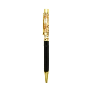 

SCO Gold Foil Crystal Decorated Ball Pen Metal Signature Pen Office School Ballpoint