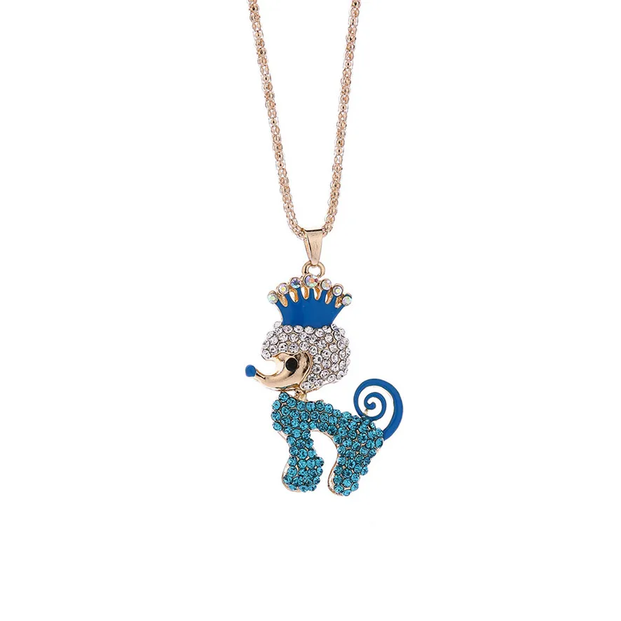 

2018 choker necklaces pendant Fashion Women Charm Bridal Engagement Crystal Rhinestone Cute Pendant Sweater Necklace 452510
