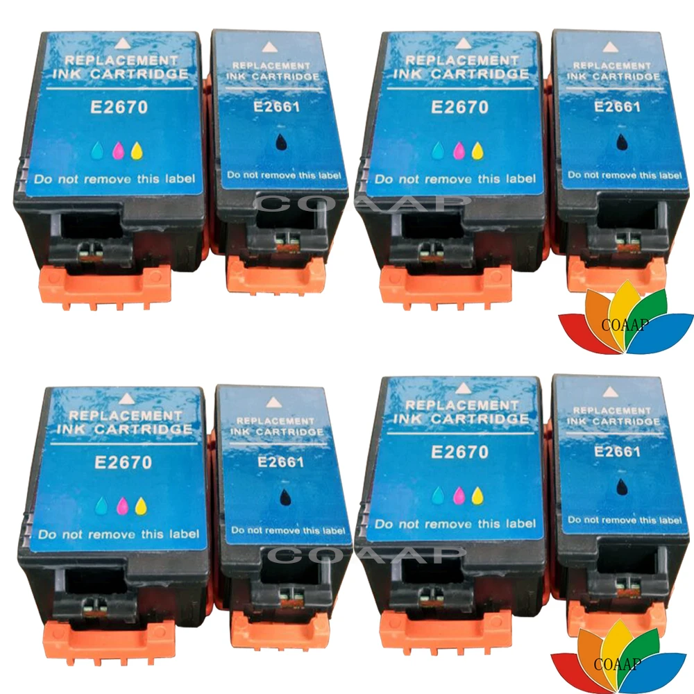 Совместимый чернильный картридж COAAP 8 шт. T2661 T2670 для Epson ручной принтер (с чипами) |