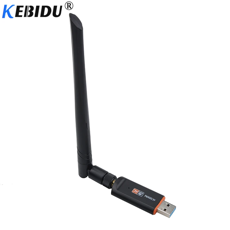 

kebidu 1200Mbps Mini Wireless USB Wifi Adapter Lan Card 802.11ac Wlan PC Wifi Receiver Wi-Fi Dongle Antenna Wi Fi For Laptop
