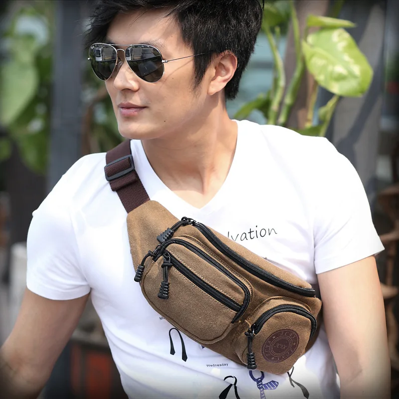 man bag across chest