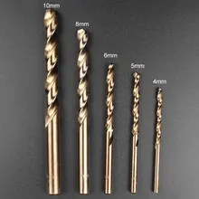 5 PCS stainless steel M35 cobalt drill set metal handle straight handle with drill High speed steel all grinding twist drill 5 PCS stainless steel M35 cobalt drill set metal handle straight handle with drill High speed steel all grinding twist drill