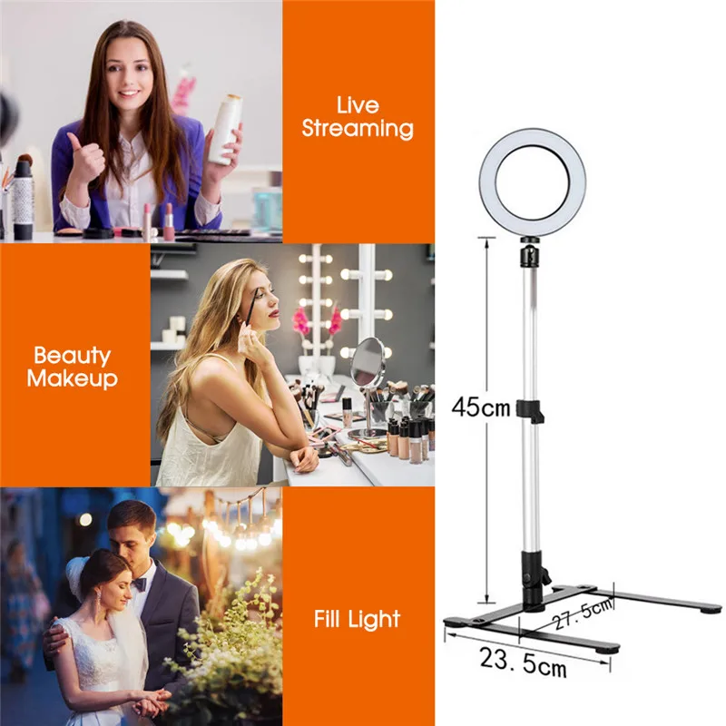 Travor-RL-18A-LED-Ring-Light-Dimmable-Bi-color-512PCS-Annular-Lamp-Tripod-Studio-LED-Ring