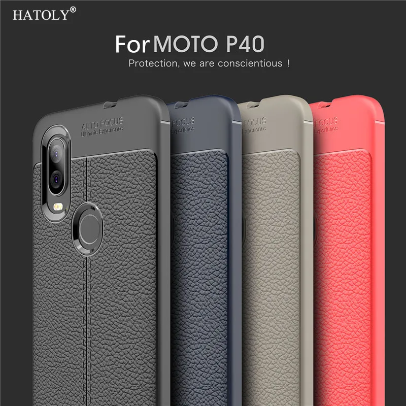 Чехол для Motorola Moto P40 силиконовый кожаный чехол бампер телефона P40|Бамперы| |