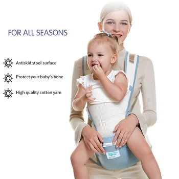 

Summer Breathable Baby Carrier Baby Wrap Sling Baby Waist Ergonomic Infant Carrier Front Facing Kangaroo Stool 0-36 Months