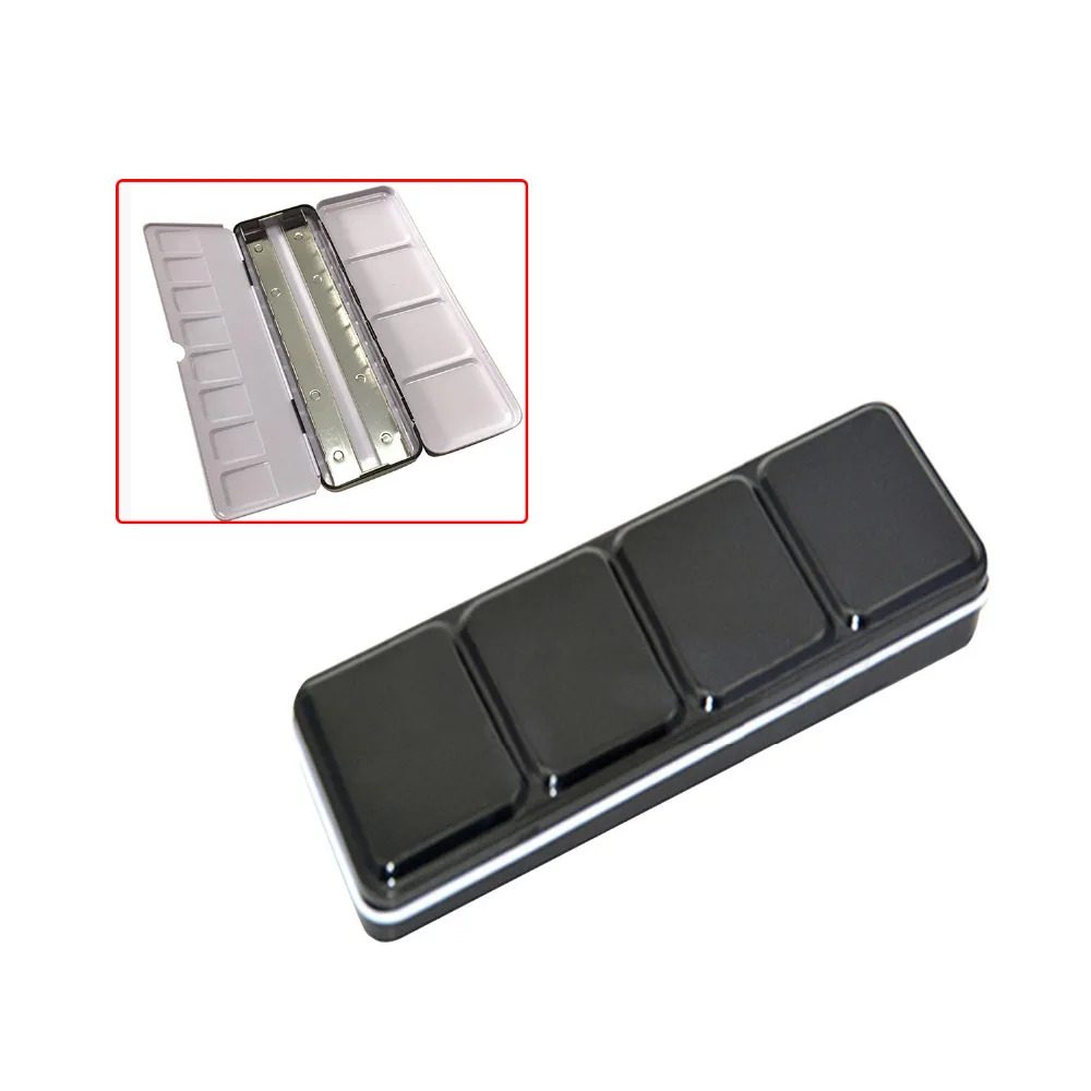 

Metal Empty Solid Watercolor Box Case Tin for 24 Colors Artist Drawing Paint Box Palette Professionals Painting Art Supplies