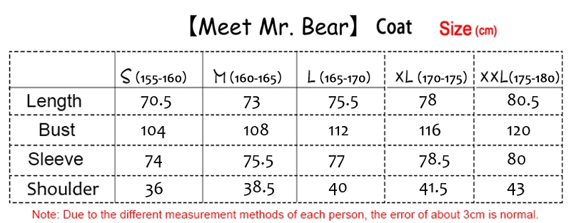Meet Mr.Bear-size
