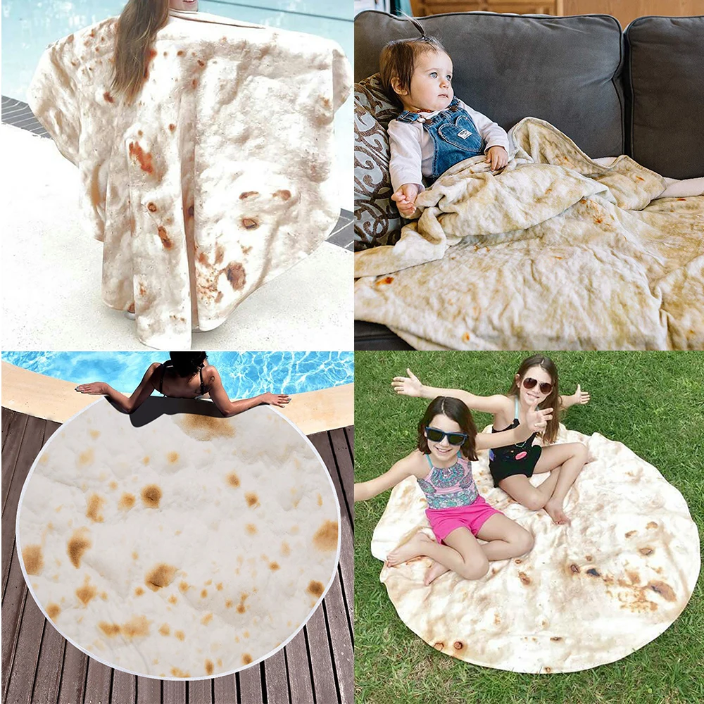 Удобная пищевая обертка Burrito новинка одеяло идеально круглая тортилья украшение