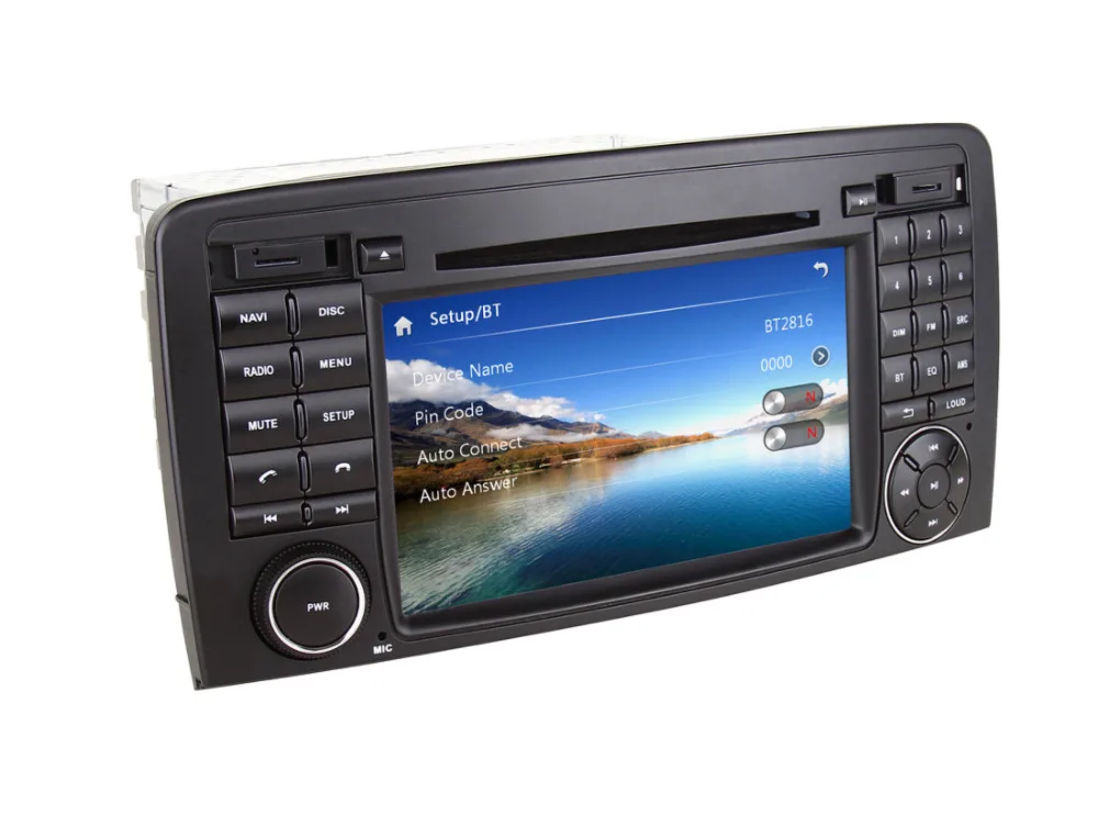 Best 2 DIN 7" Car DVD For Mercedes Benz R CLASS W251 R280 R300 R320 R350 R500 With GPS Navigation Stereo Radio Headunit Bluetooth+map 7