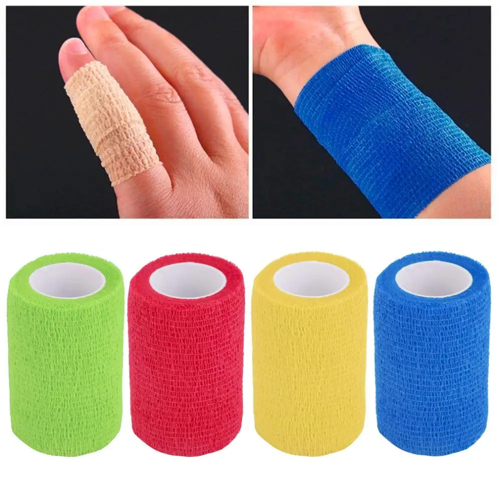 Self Adhering Bandage Wrap Elastic Adhesive First Aid Tape 4.5x7.5cm