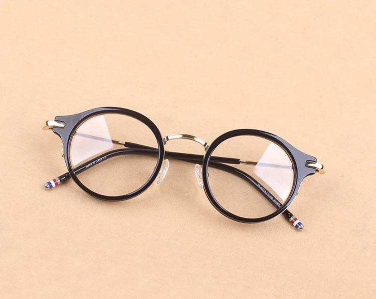 

Vintage Thom Brand round frames unisex eyeglasses frames prescription eyewear for women and men eye glasses Oculos De Grau