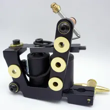 10 шт./лот Pro литья железная для татуировок машина 10 Обертывания Катушки из нержавеющей стали, татуировки, боди-арт пистолет намоточная машина LPC-ITM-7011