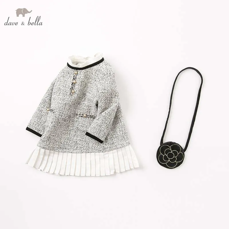  DB8413 dave bella autumn infant baby girl's princess dress kids birthday party long sleeve dress ch