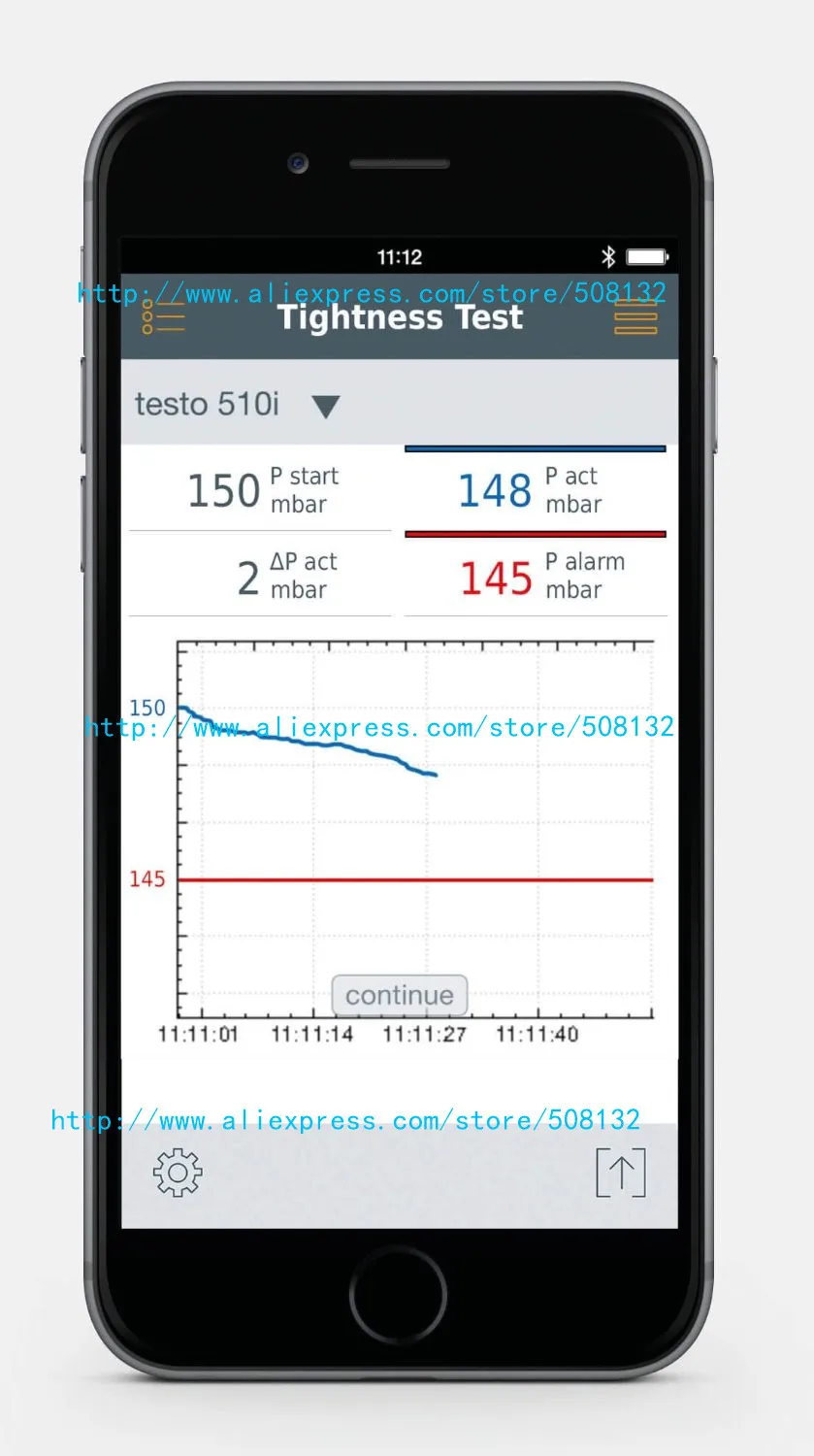 Testo 510i прибор для измерения перепада давления со смартфоном 0560 1510 510I