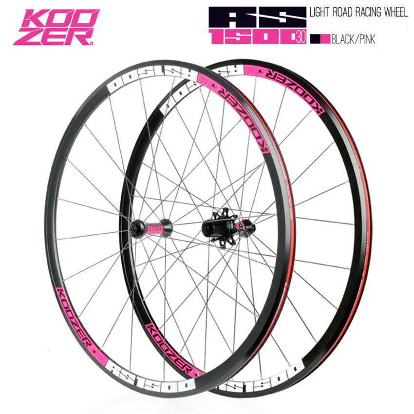 KOOZER RS1500 дорожный велосипед 700C передняя 2 задняя 4 подшипника 72 кольца 30 мм обод 2:1