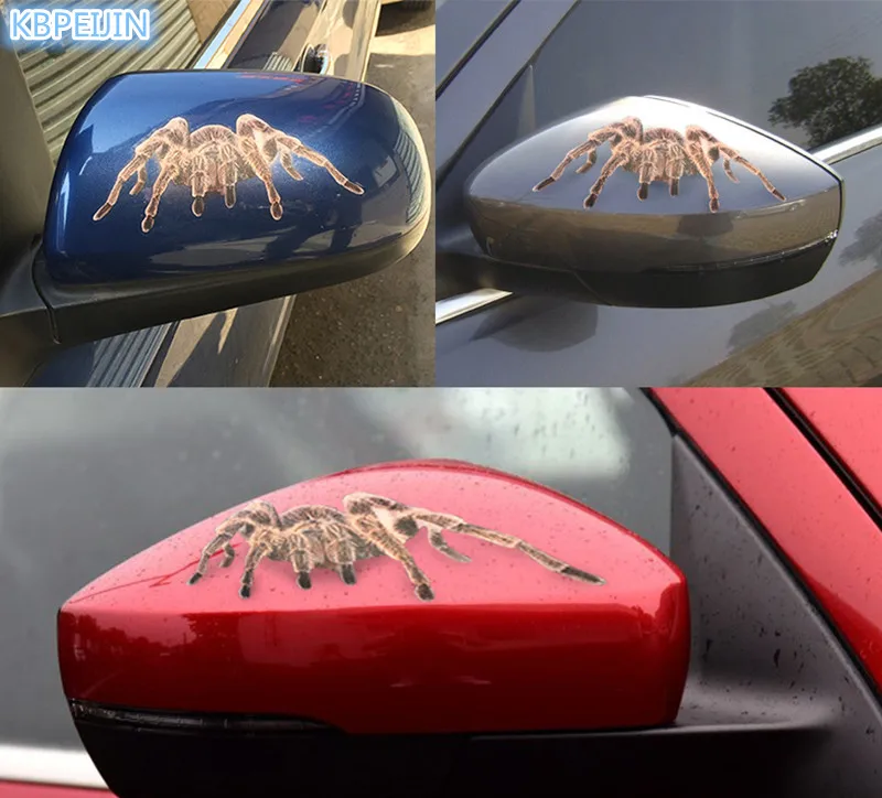 

HOT Car Styling 3D Car Animals Bumper Retrofit Stickers for Renault clio megane 2 3 captur logan kadjar laguna 2 accessories