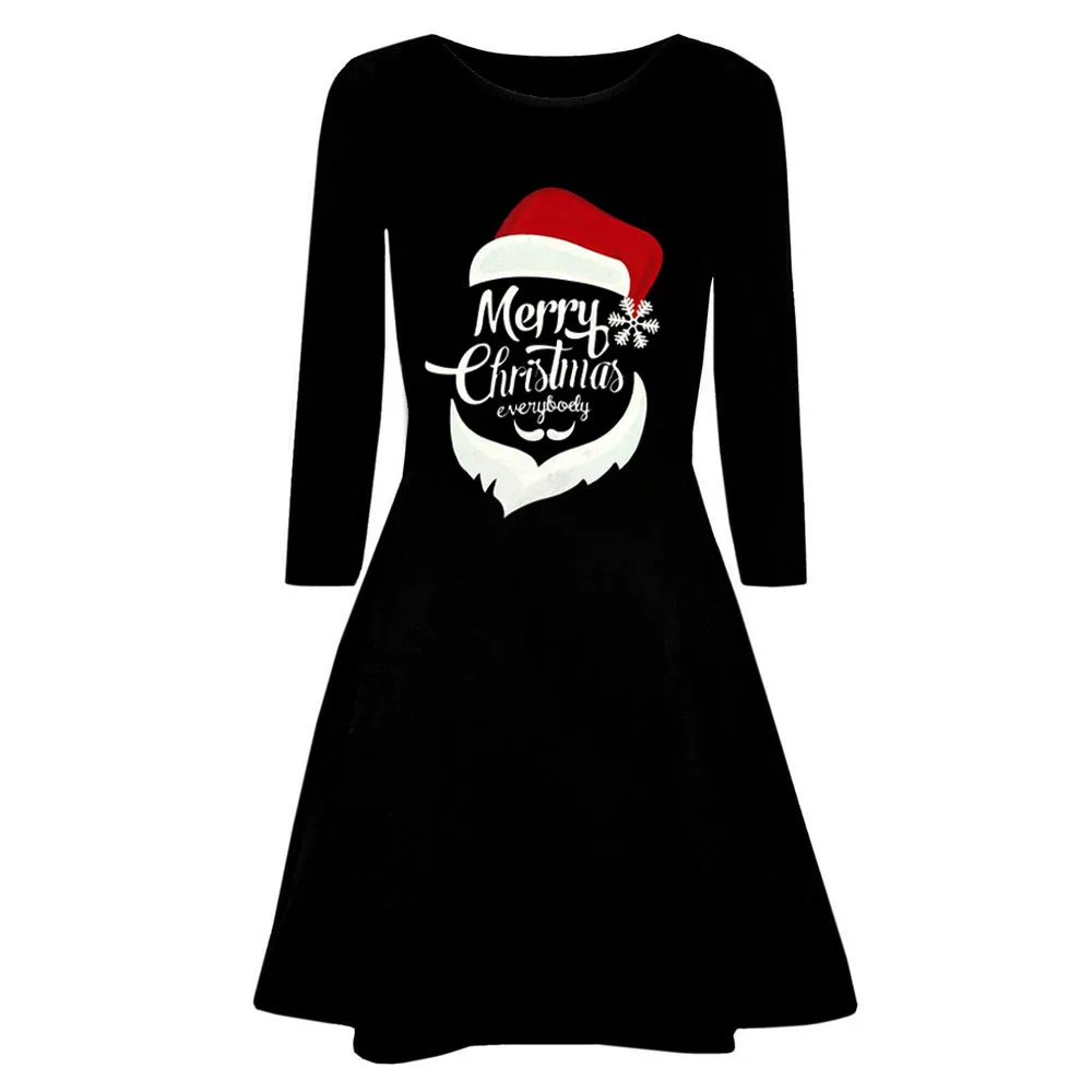 Womail рождественское платье XXL размера плюс год фестиваль Клубное платье одежда Рождество Элегантное Вечернее Платье vestidos de fiesta