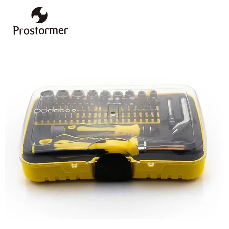 

Prostormer 70 in 1 Precision Screwdriver Tool Kit Magnetic Screw Driver Bits Sleeve Socket Set For Cell Phone Computer PC D30123