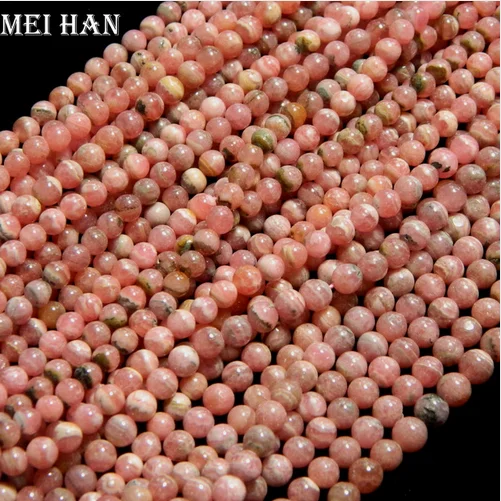 

Free Shipping (2 strands/30g/set) natural Argentina Rhodochrosite 4.5mm+-0.2 smooth round loose beads stone for bracelet DIY
